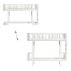 Kit de conversion lit junior Wood blanc/chêne en lit superposé Wood blanc/chêne