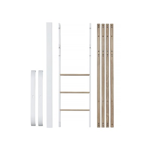 Kit 041724 Lit Mezzanine Wood en lit Superposé blc/chêne +  frais de port