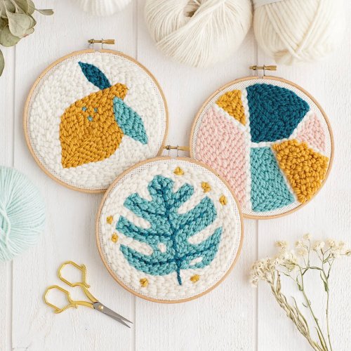 Kit DIY Punch Needle - Monstera