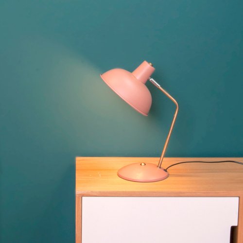 Lampe à poser Hood - Rose poudré mat