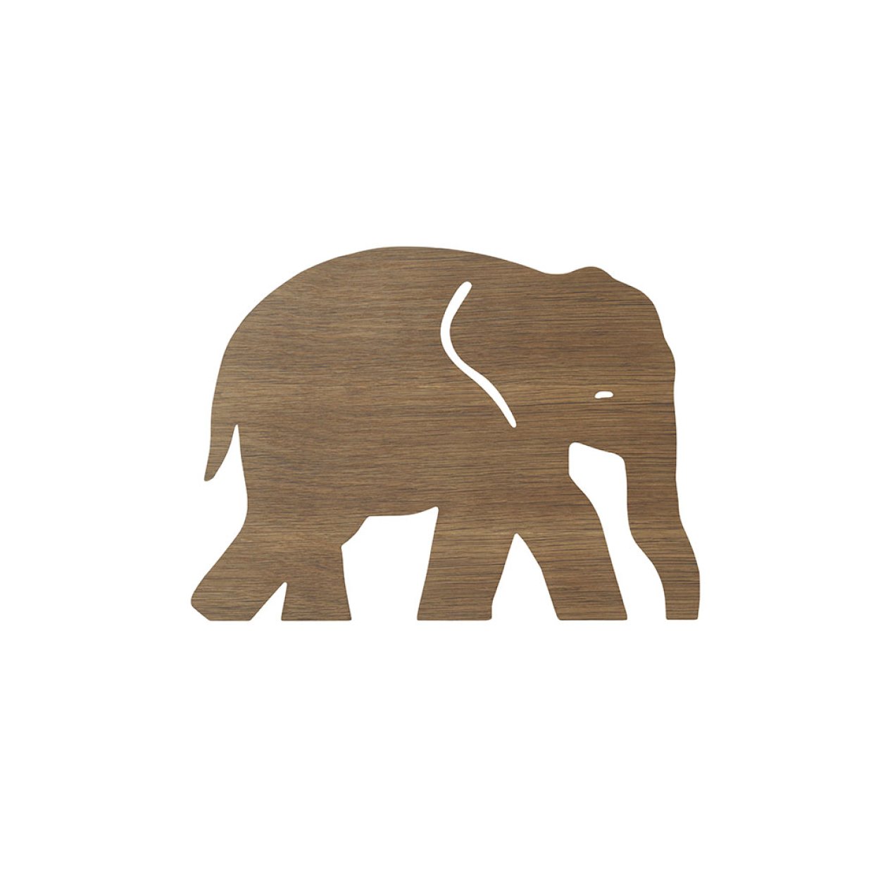 Lampe applique Eléphant - Chêne fumé
