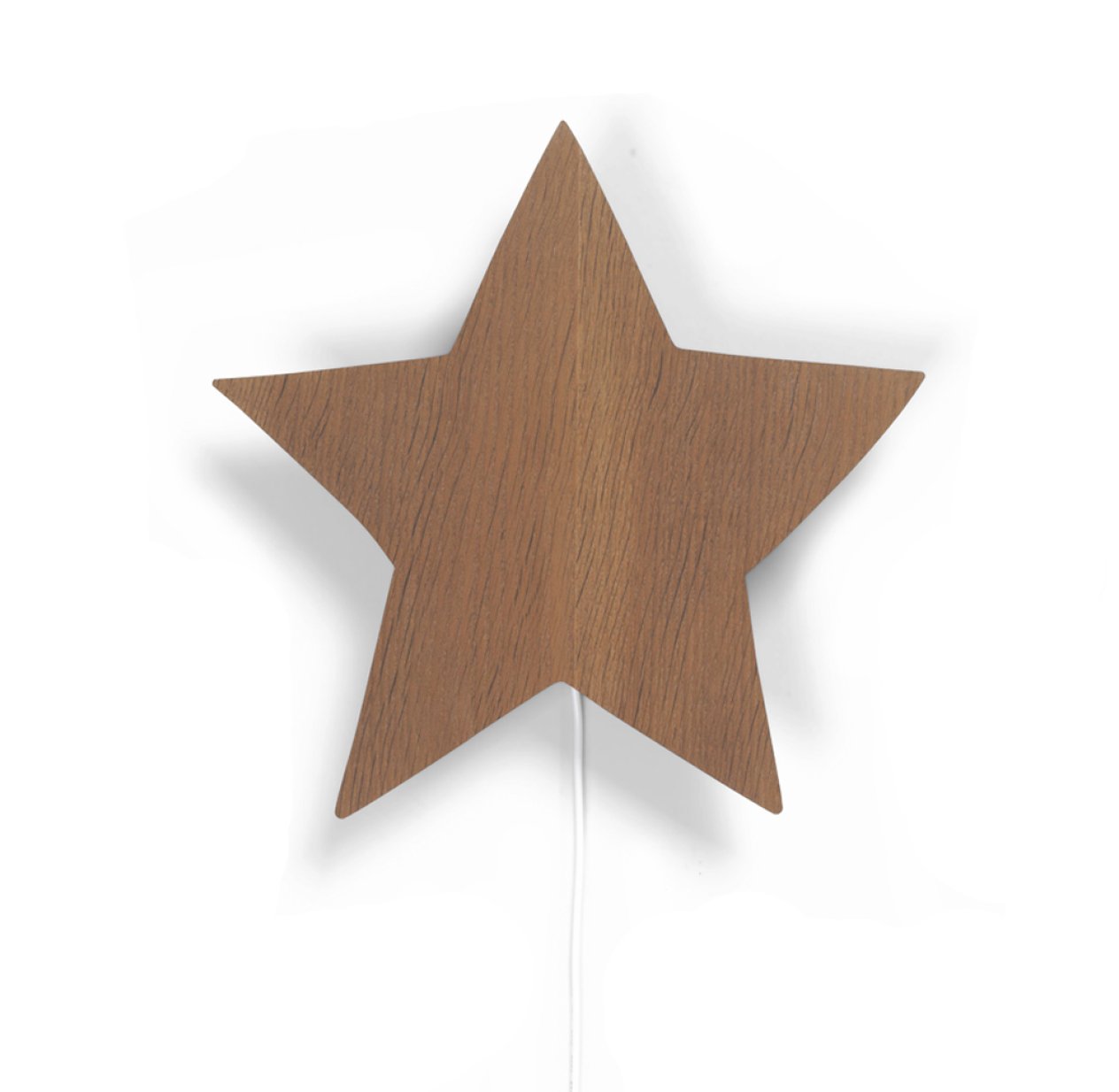 Lampe applique étoile - Chêne fumé
