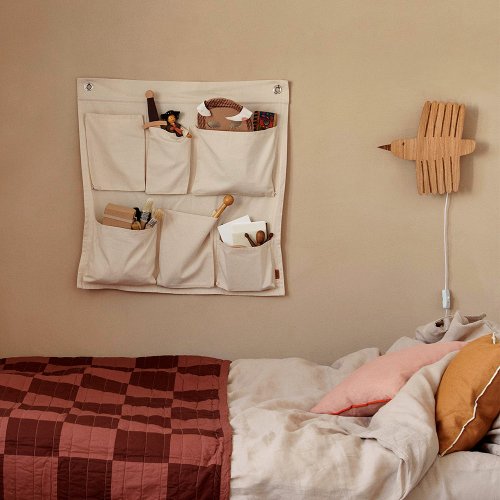 Lampe applique Oiseau - Chêne huilé