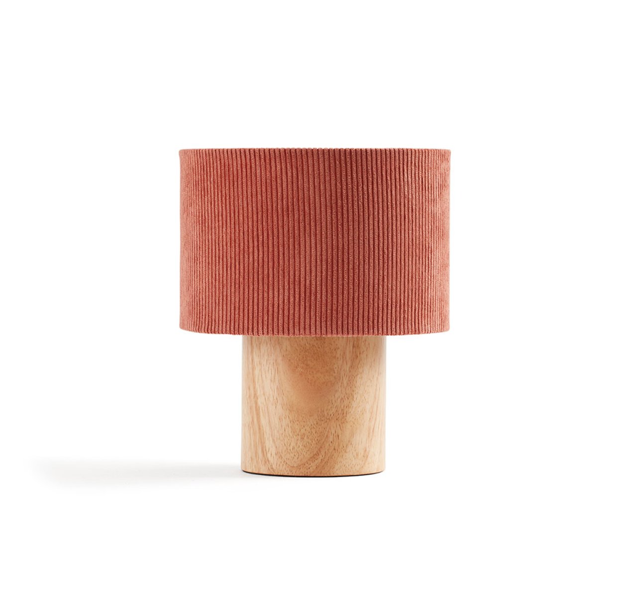 Lampe de chevet velours côtelé - Rouille