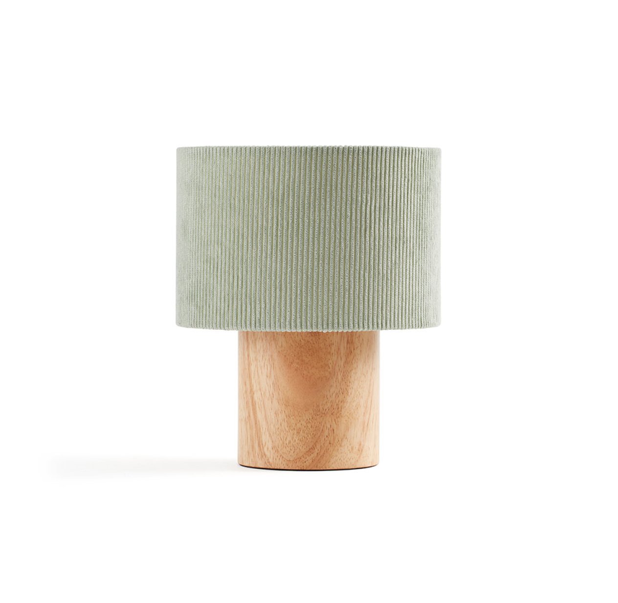 Lampe de chevet velours côtelé - Vert vintage