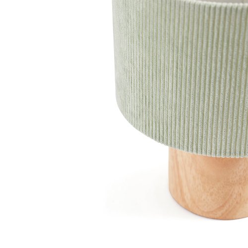 Lampe de chevet velours côtelé - Vert vintage