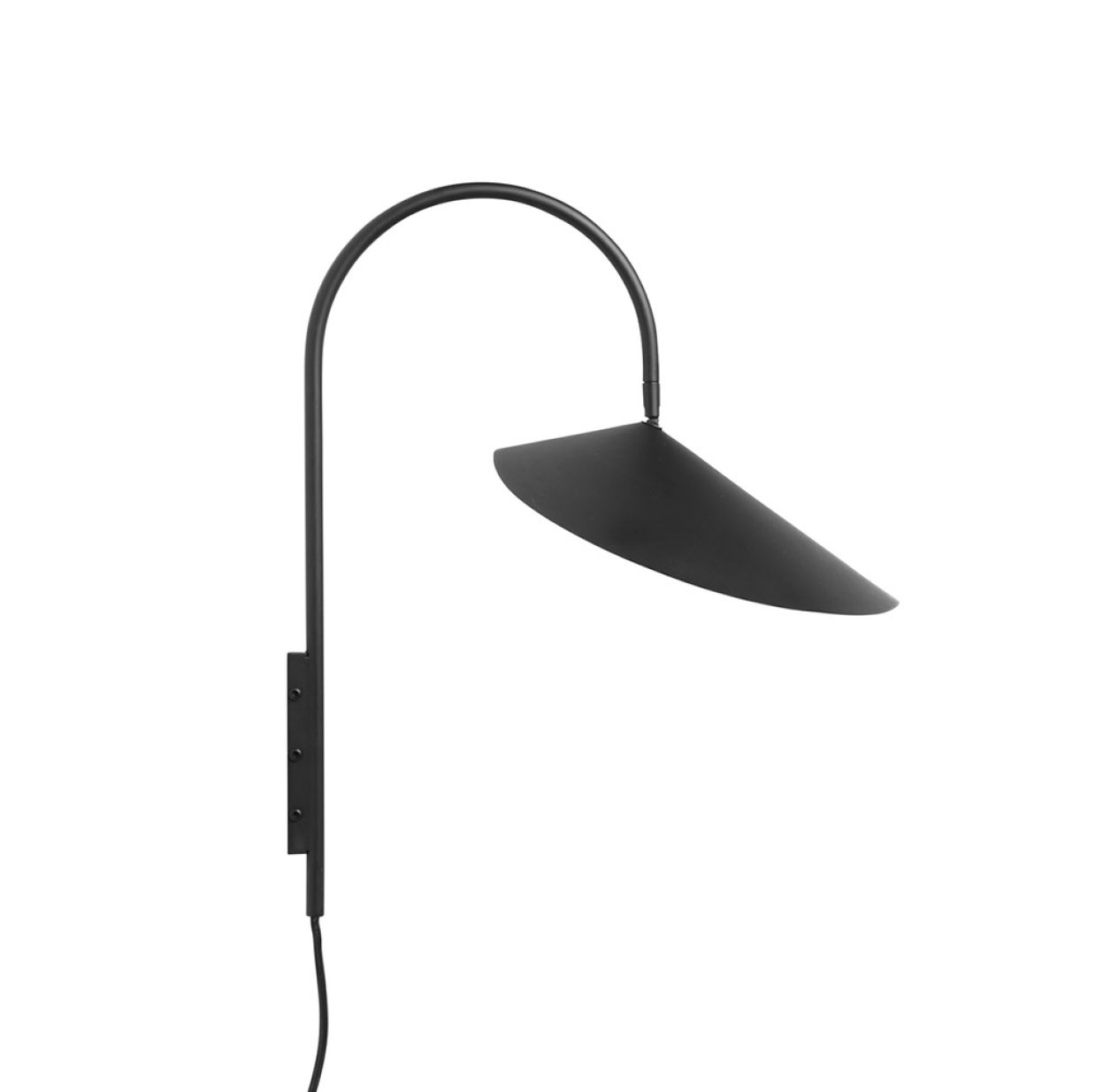 Lampe murale Arum - Noir