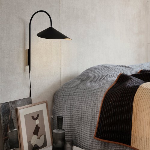 Lampe murale Arum - Noir