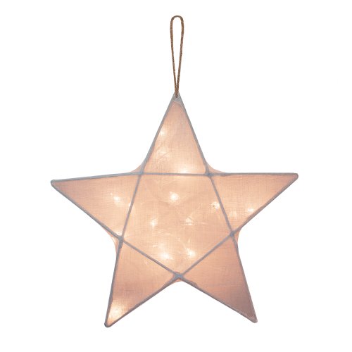 Lanterne étoile - Rose poudré