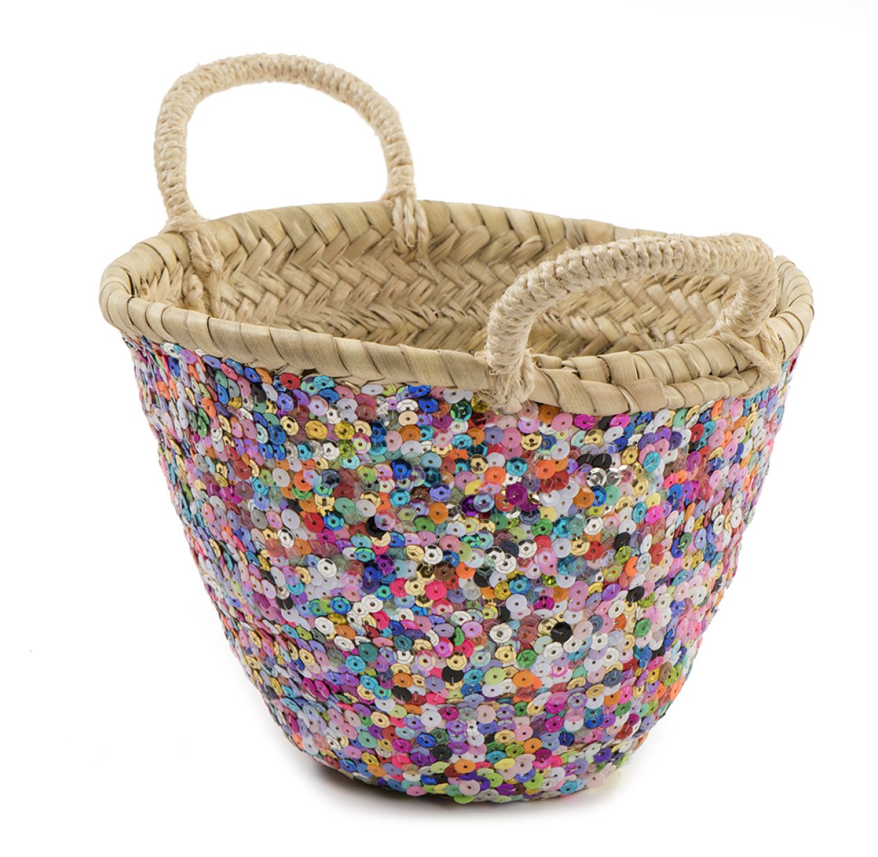 Panier paillettes - Multicolore