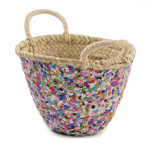 Panier paillettes - Multicolore