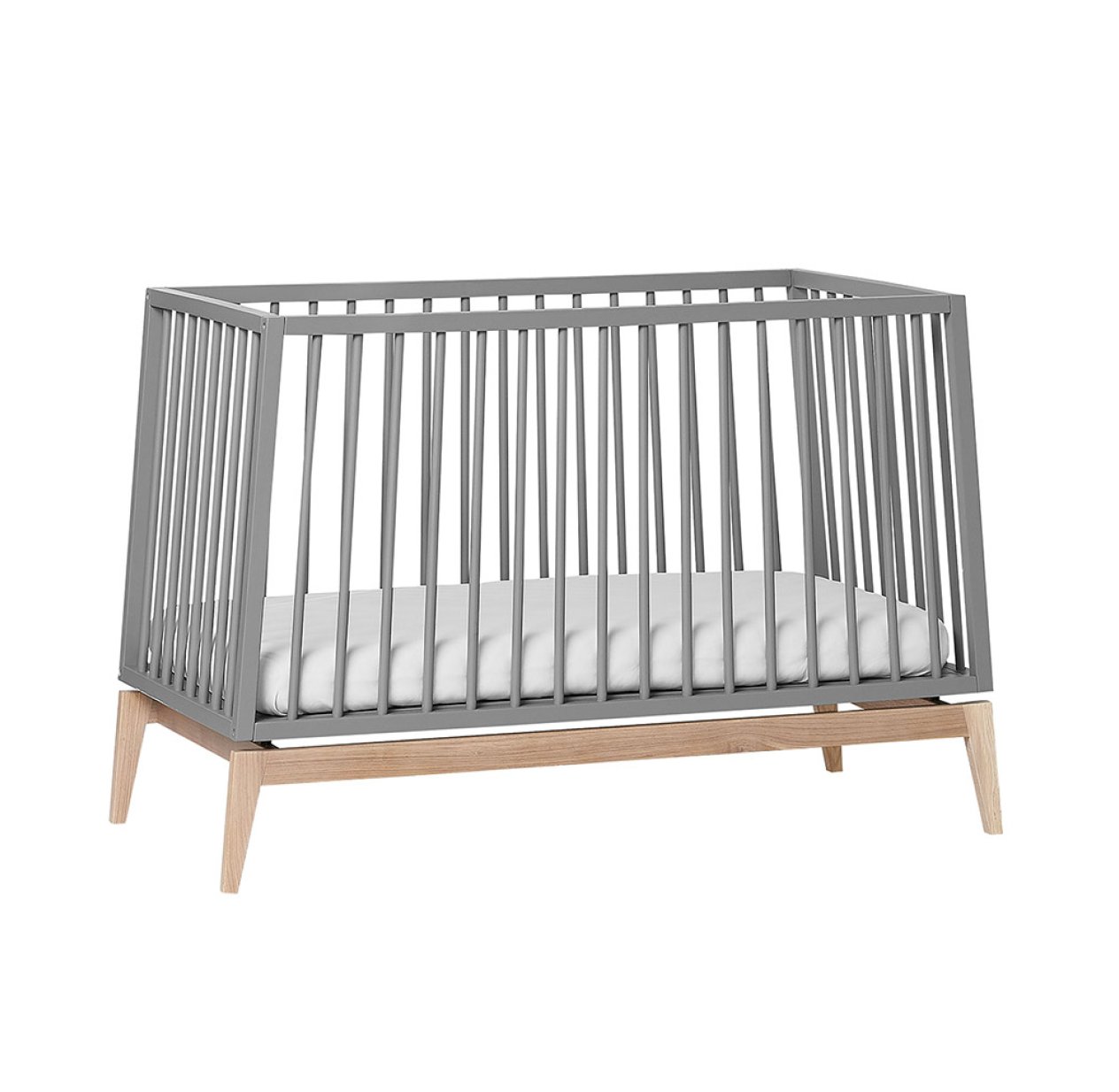 Lit bébé Luna 60 x 120 cm - Gris