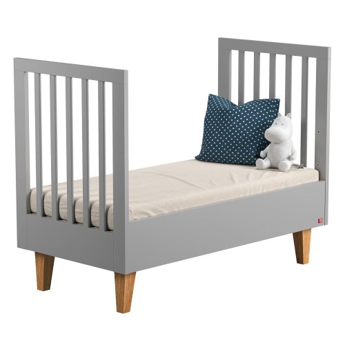 Lit bébé évolutif 70 x 140 Lounge - Gris clair
