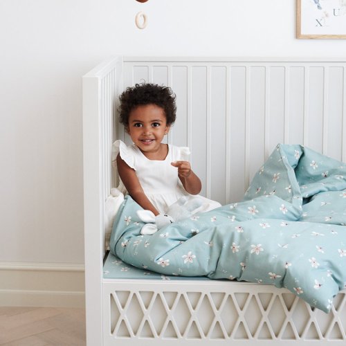 Lit bébé à barreaux 60 x 120 Harlequin - Sable