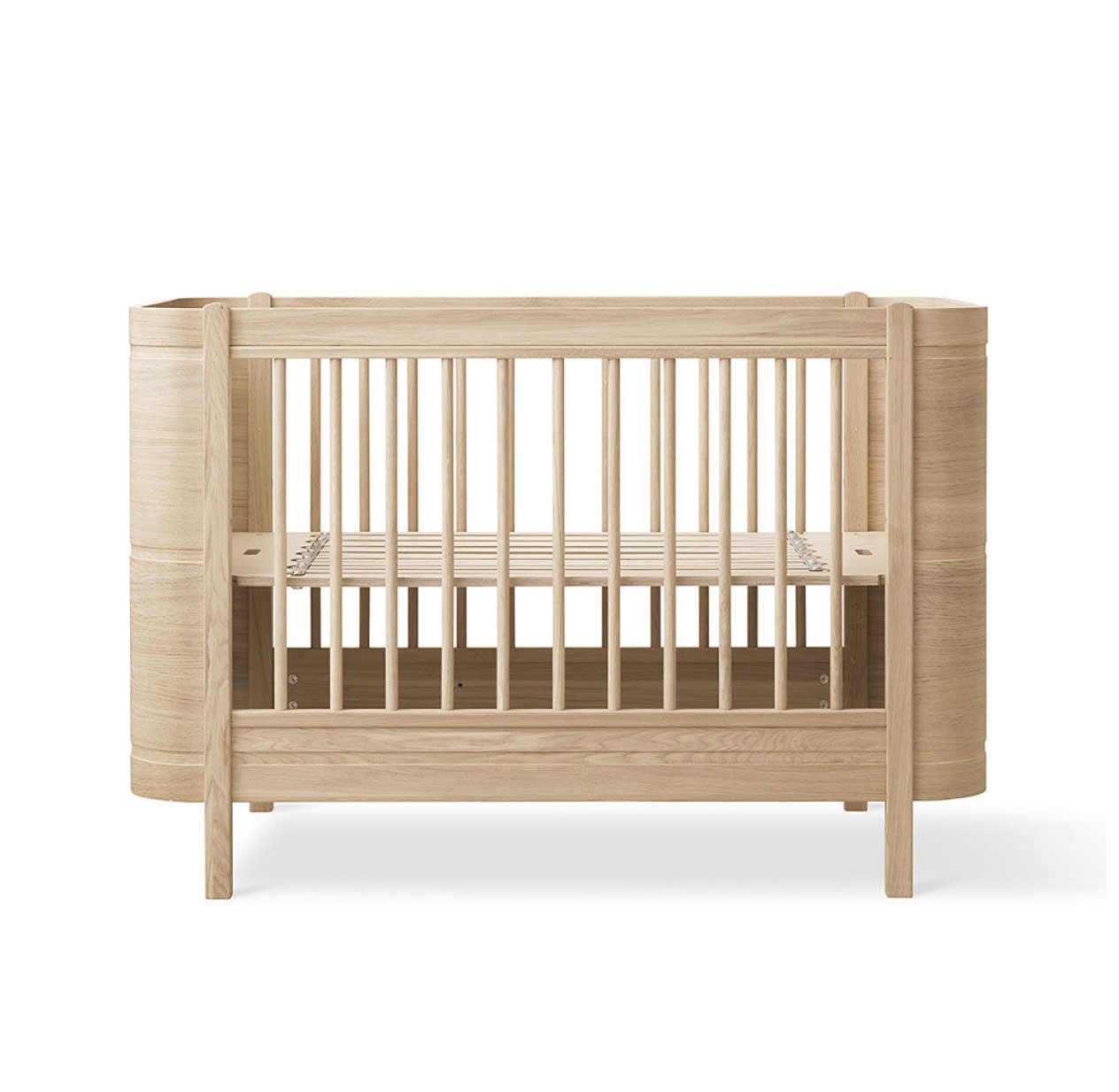 Lit bébé évolutif Mini+ Wood sans kit de conversion - Chêne