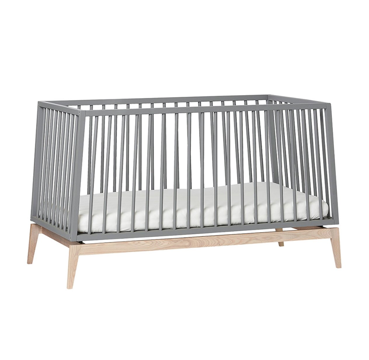 Lit bébé Luna 70 x 140 cm - Gris