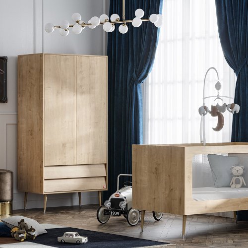 Lit bébé évolutif 70 x 140 Bosque - Chêne