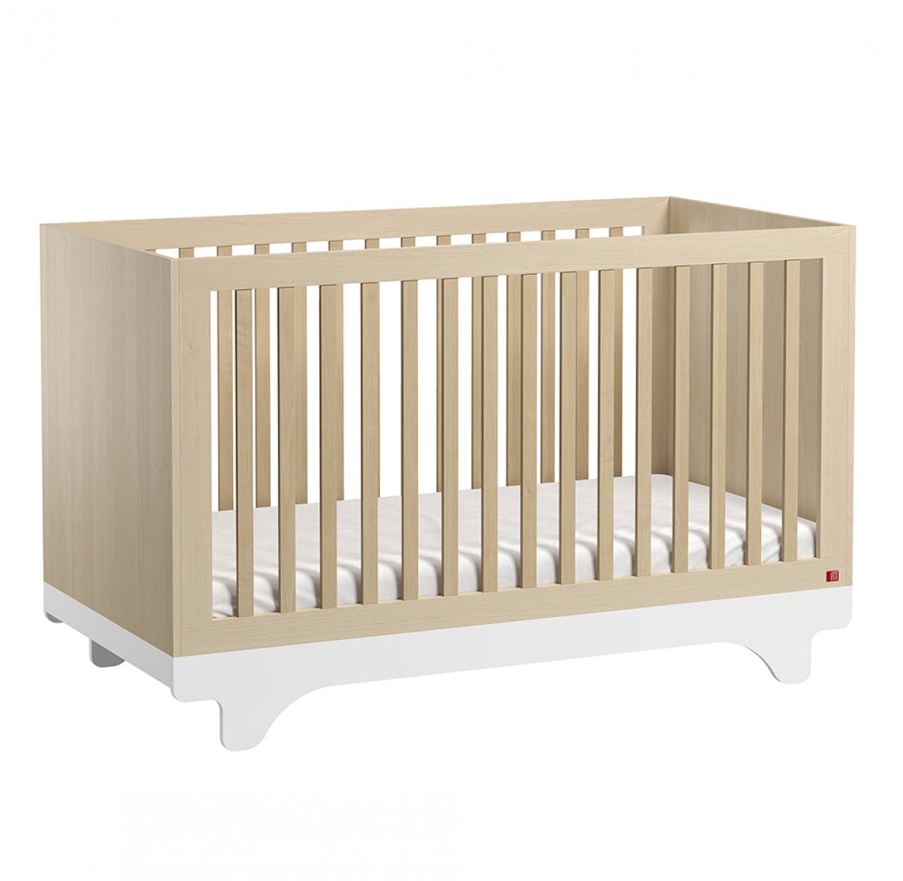 Lit bébé évolutif Playwood - Bouleau/Blanc