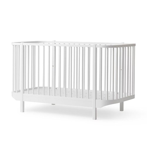 Lit bébé évolutif Wood - Blanc