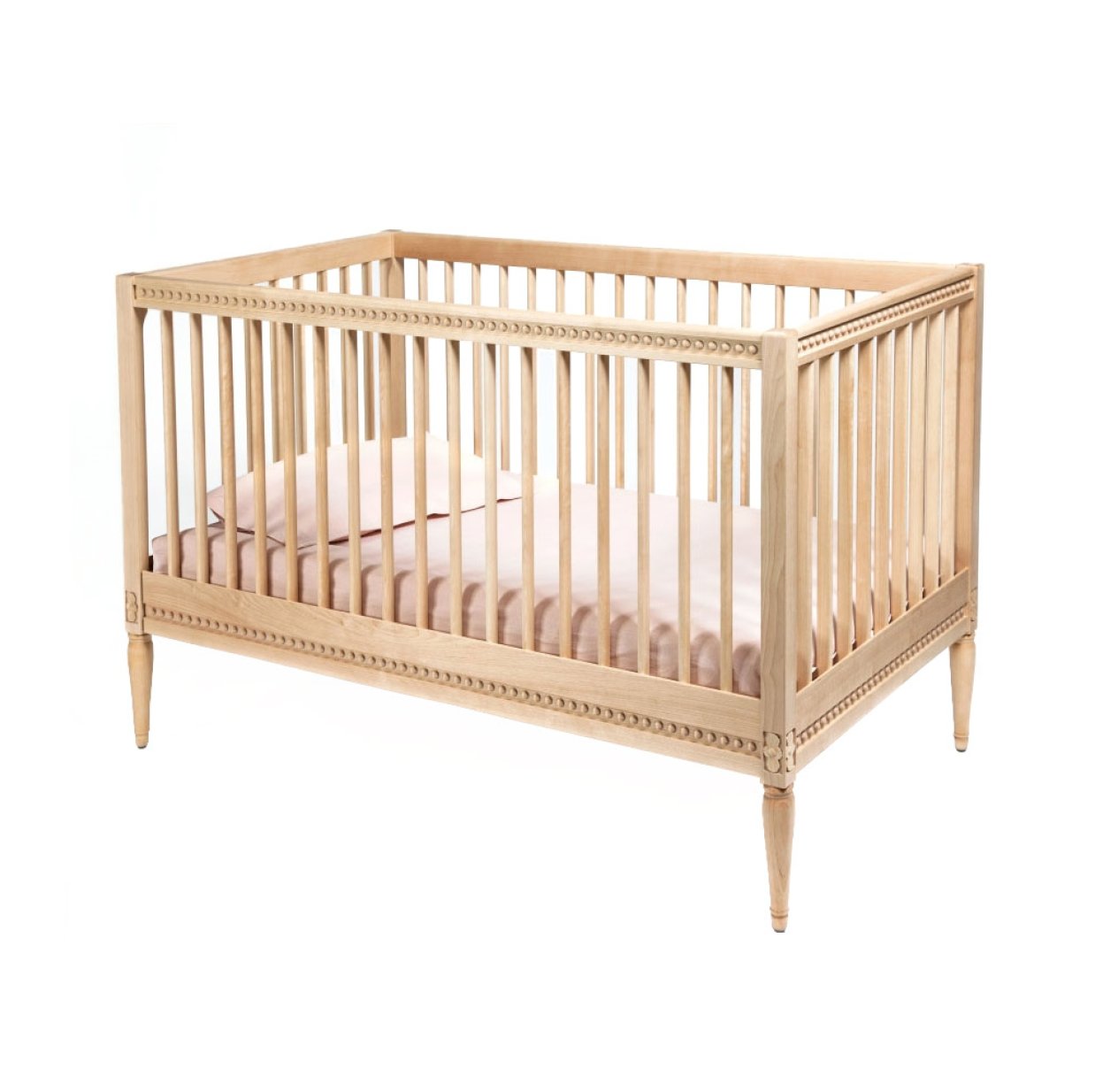 Lit bébé évolutif et son matelas - Bouleau