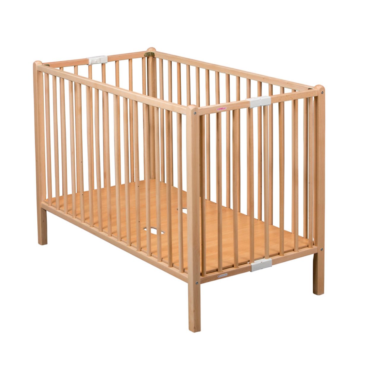 Lit bébé pliant Roméo - Hêtre vernis