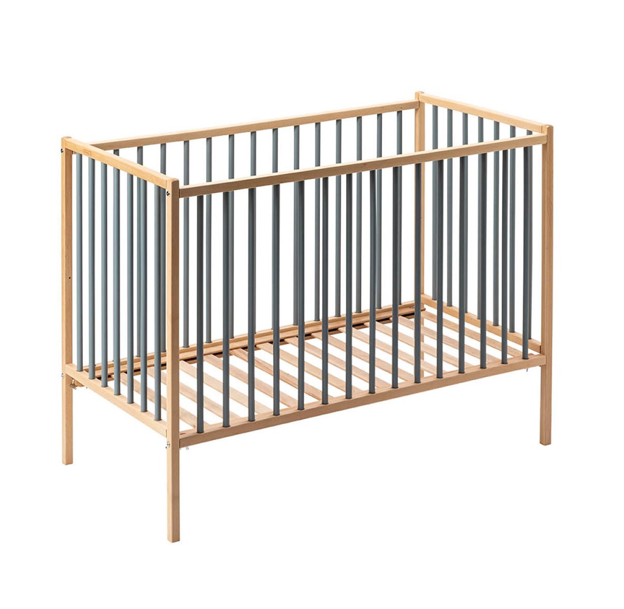 Lit bébé Rémi - Bleu gris