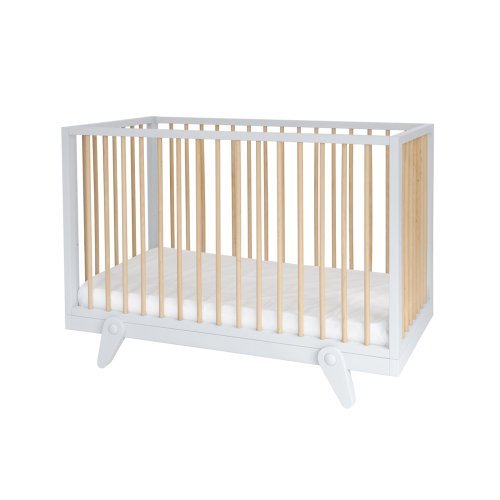 Lit bébé évolutif 60 x 120 cm Petipeton - Blanc