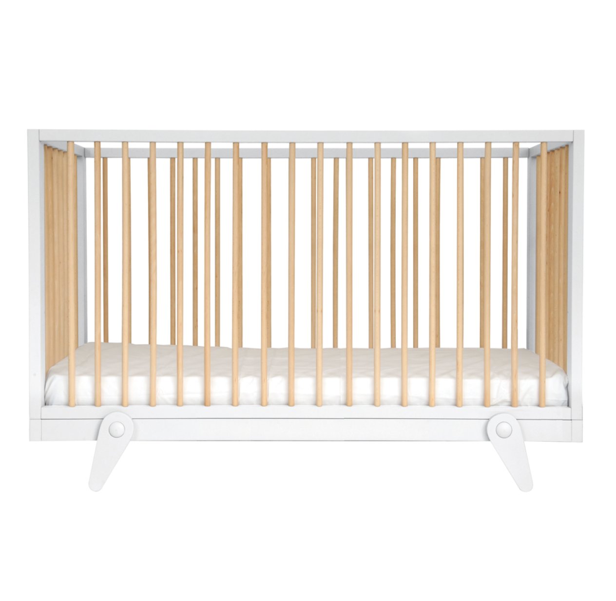 Lit bébé évolutif 70 x 140 cm Petipeton - Blanc