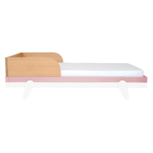 Lit bébé évolutif 70 x 140 cm Petipeton - Vieux rose