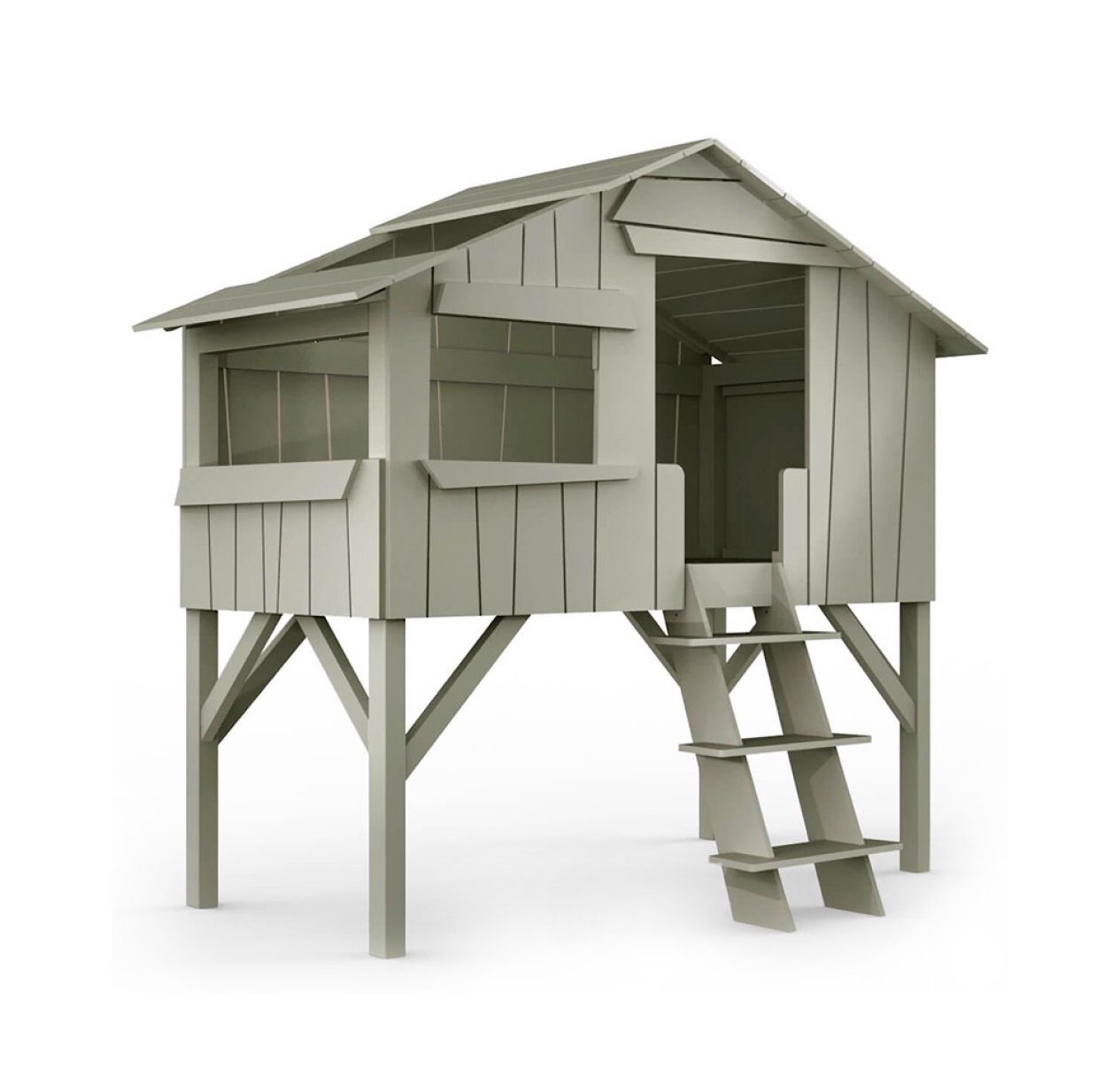 Lit Cabane - Gris Ciment