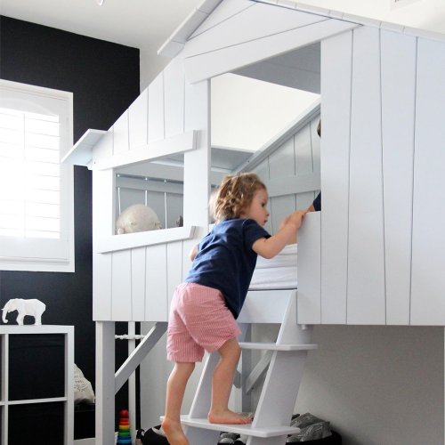 Lit Cabane - Gris Ciment