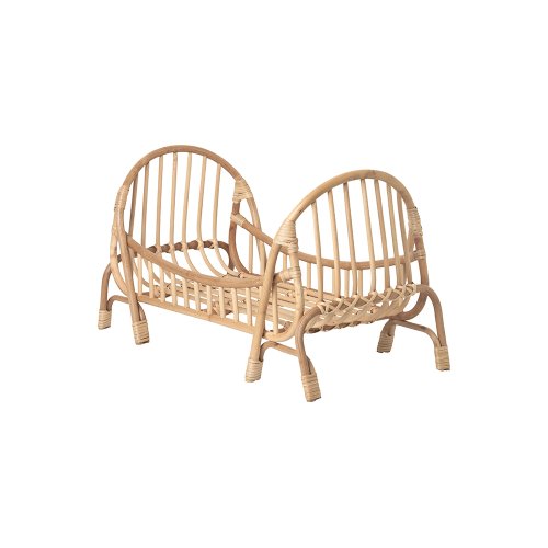 Lit de poupée Kuku en rotin