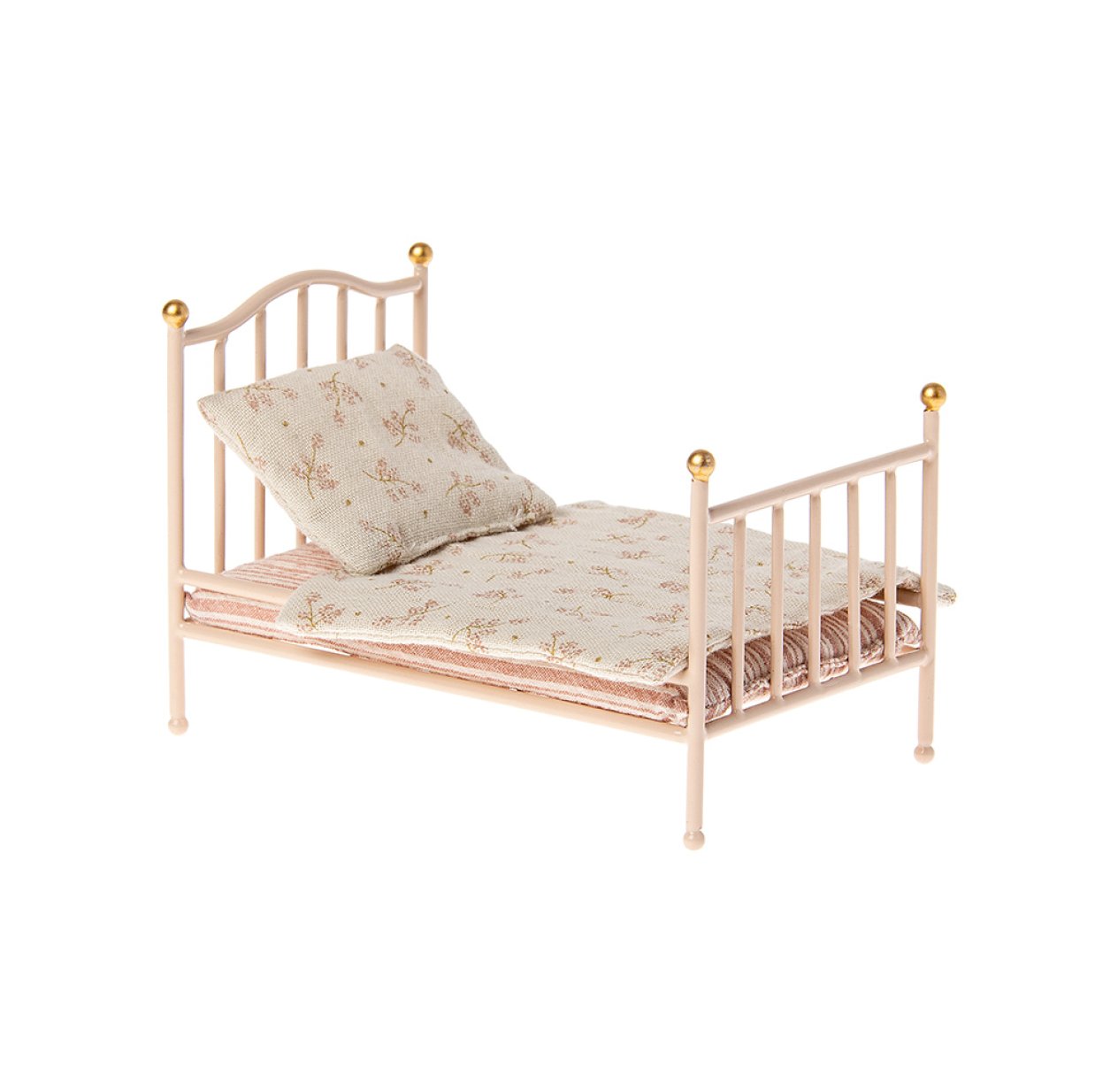 Lit de Souris Vintage Miniature - Rose pâle