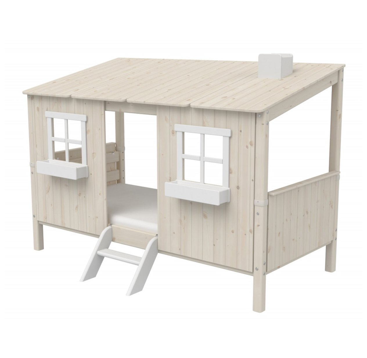 Lit Classic House - Vernis blanchi