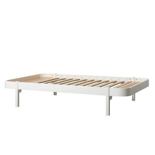 Lit ado Wood Lounger 120x200 - Blanc