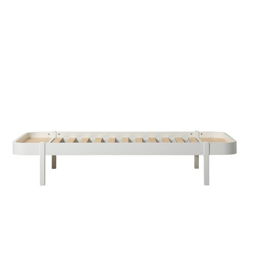 Lit enfant Wood Lounger 90x200 - Blanc