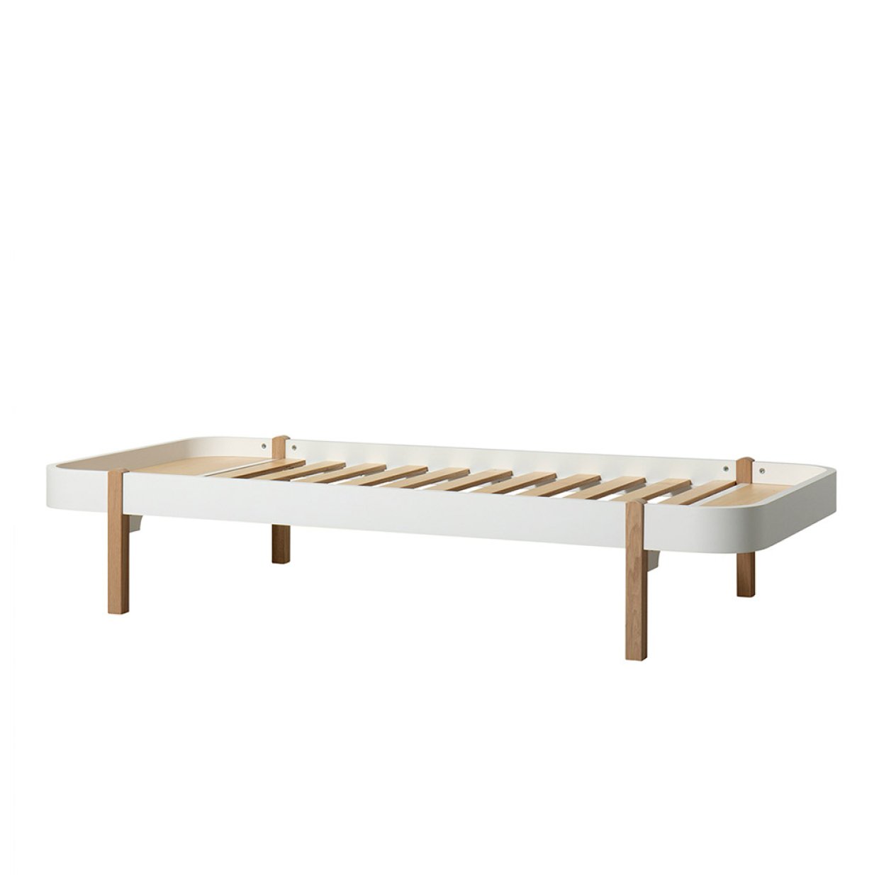 Lit enfant Wood Lounger 90x200 - Chêne