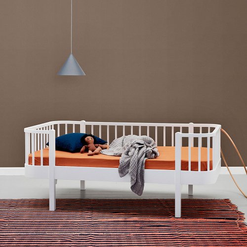 Lit junior banquette Wood - Blanc