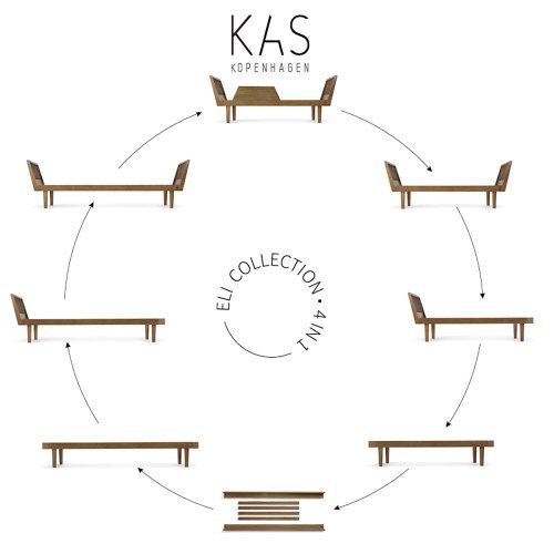 Lit junior Eli Daybed - Chêne fumé