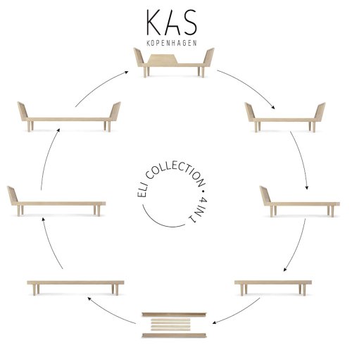 Lit junior Eli Daybed - Chêne