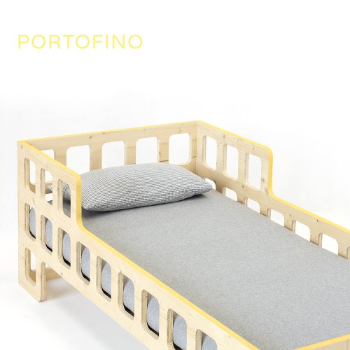 Lit junior Lukaas - Jaune automne