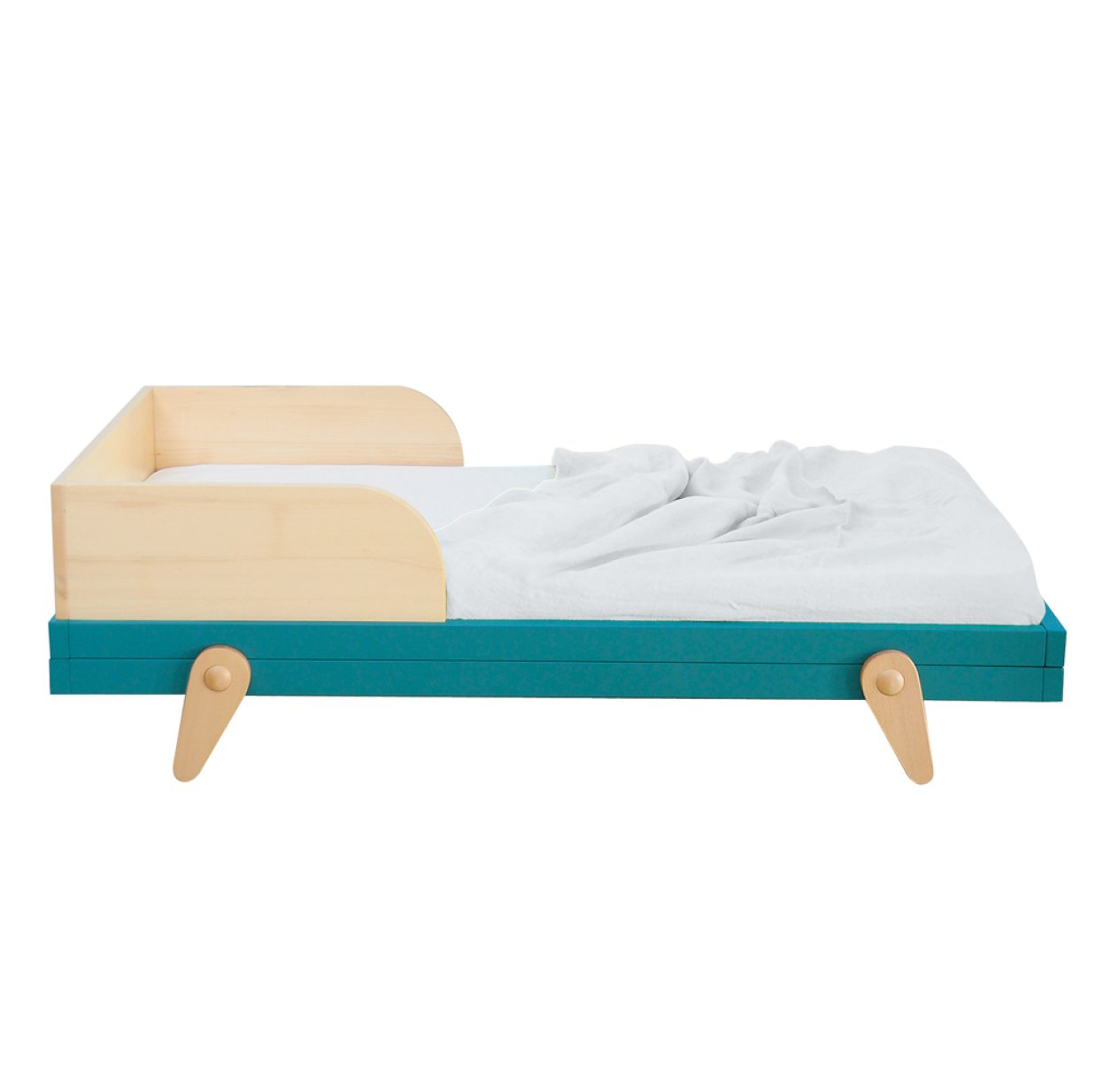 Lit junior Petipeton - Bleu canard