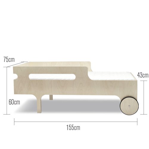 Lit junior R Toddler Bed - Naturel