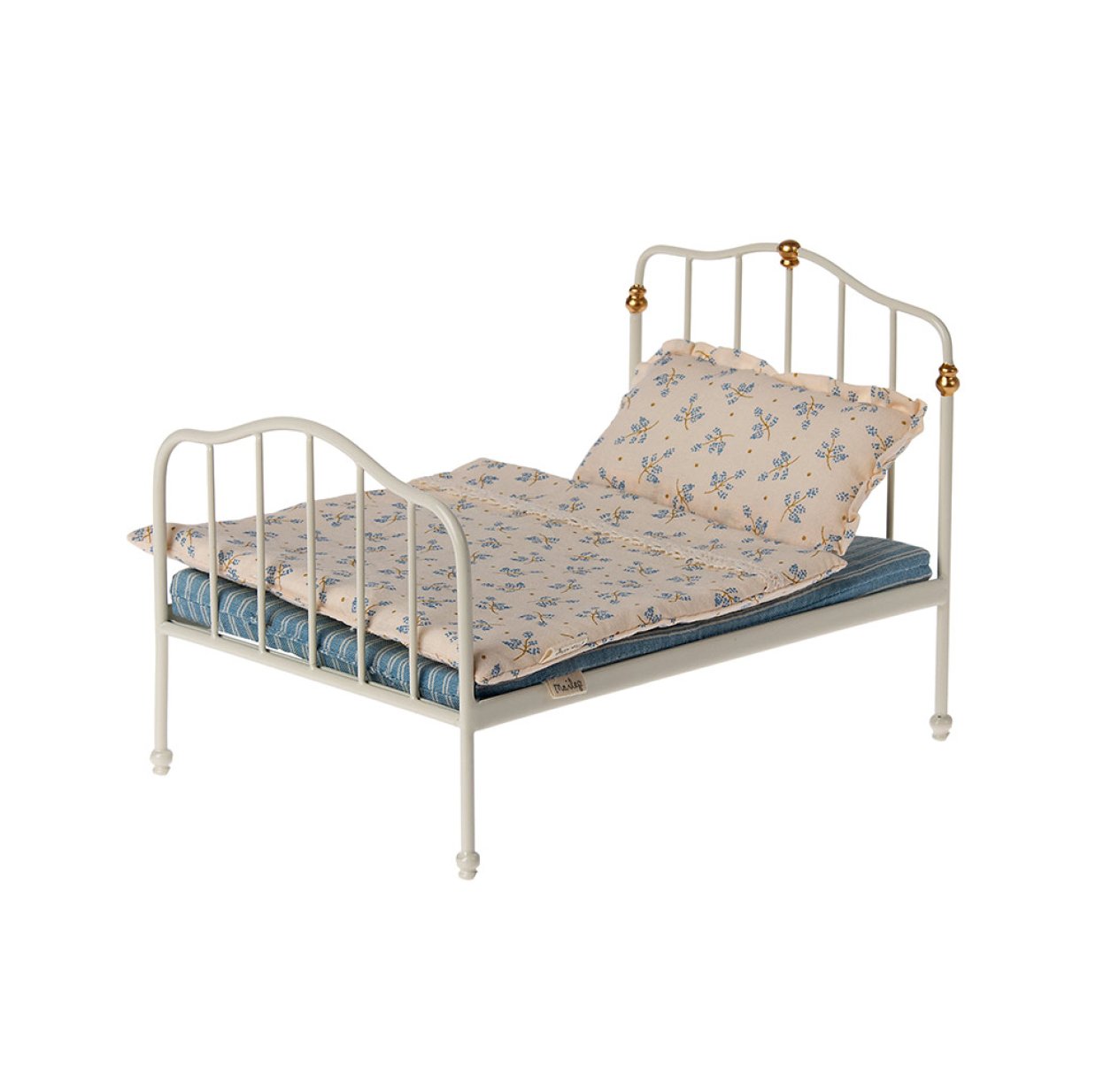 Lit de Souris Vintage Mniature - Blanc