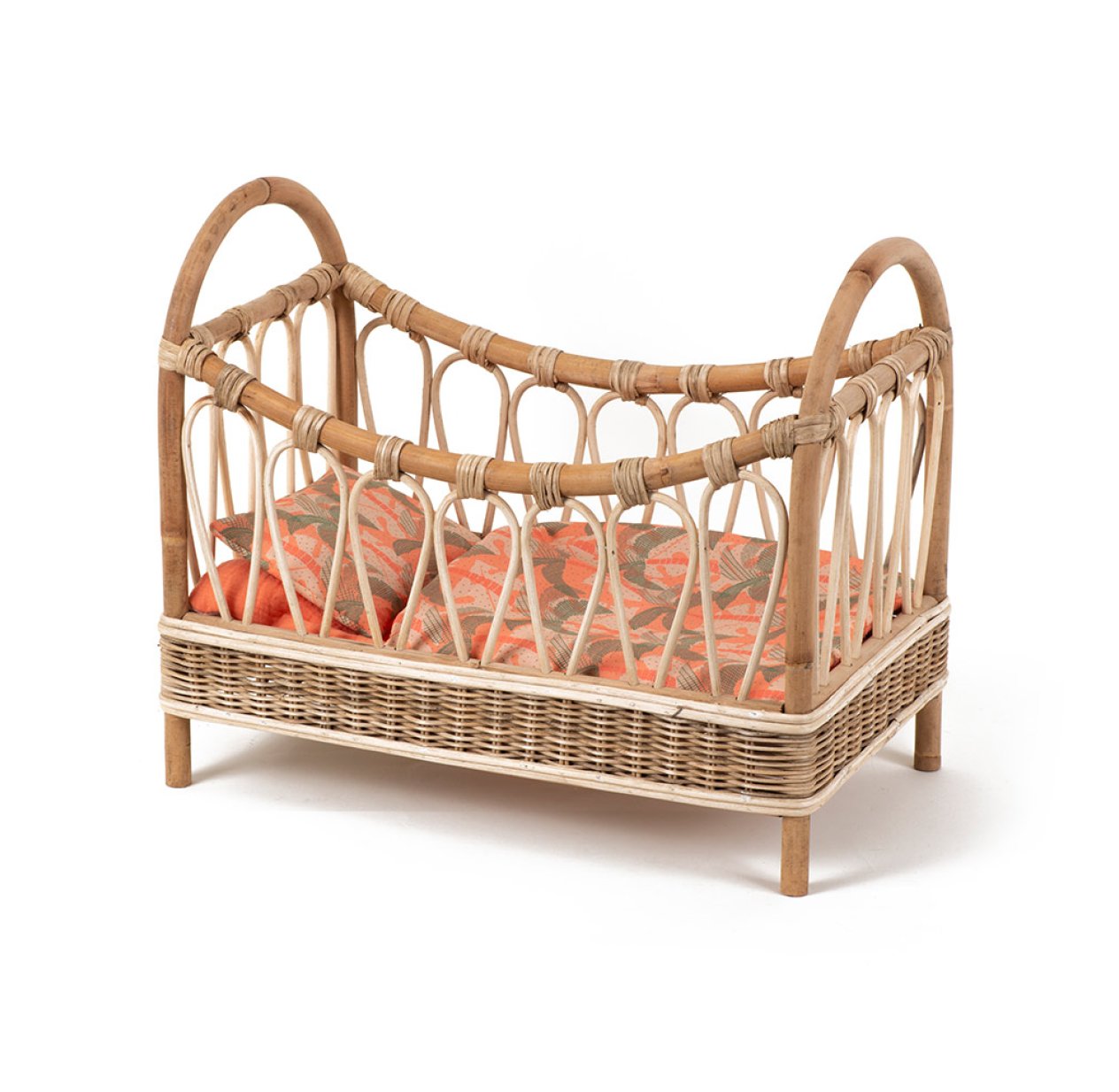 Lit en rotin pour poupée Jambi - Palm Trees