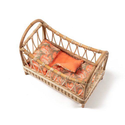 Lit en rotin pour poupée Jambi - Palm Trees