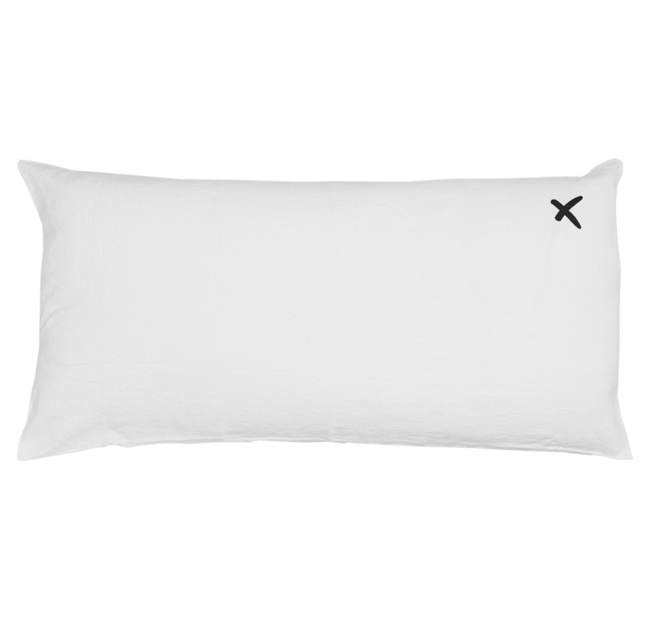 Coussin XL rectangulaire Lovers blanc