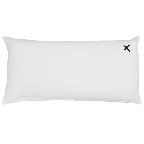 Coussin XL rectangulaire Lovers blanc