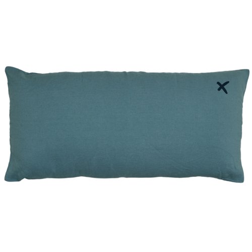 Coussin XL rectangulaire Lovers mineral - Vert