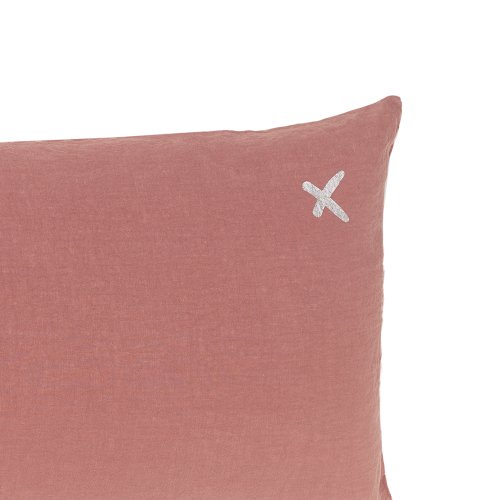 Coussin XL rectangulaire Lovers rosebud - Rose
